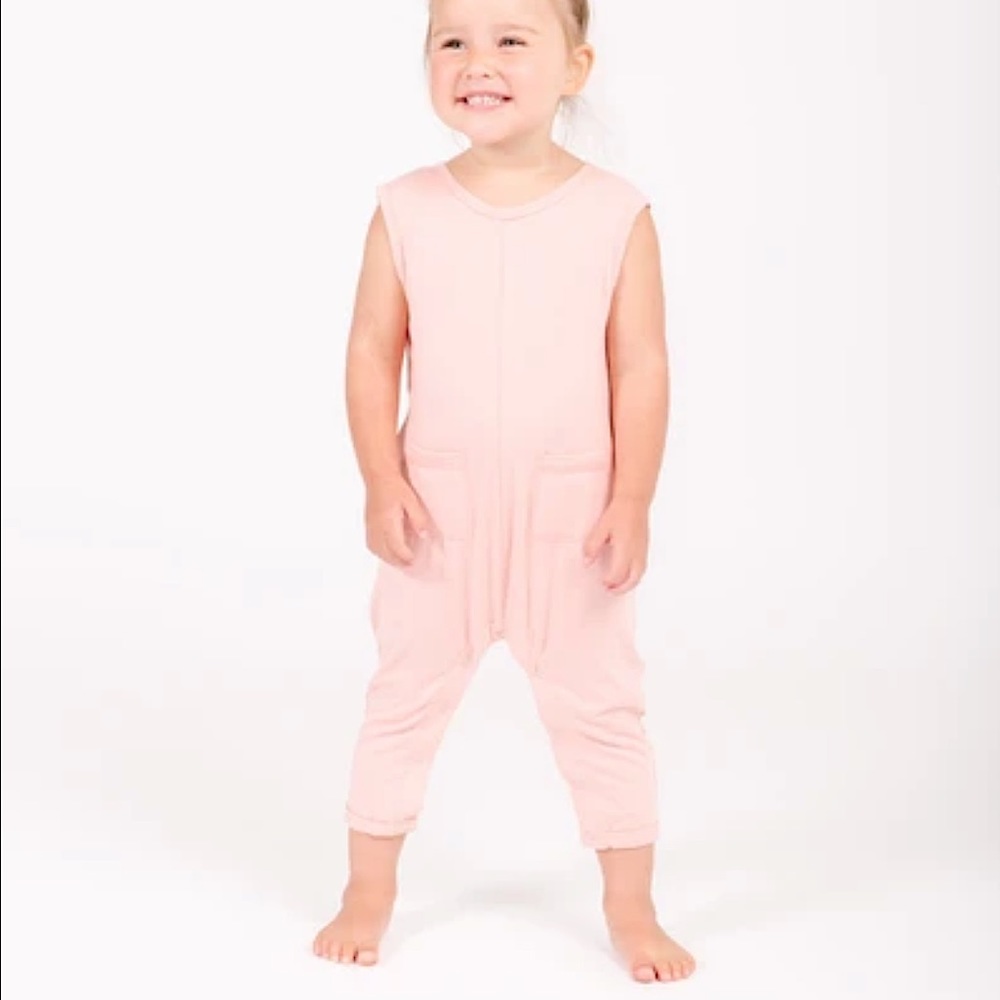 Smash & Tess Kids Romper 4-5 Years Pink Jumpsuit